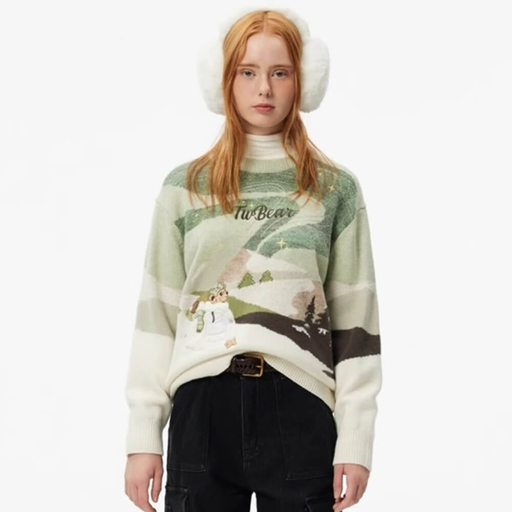 Color Block Patchwork Sweater