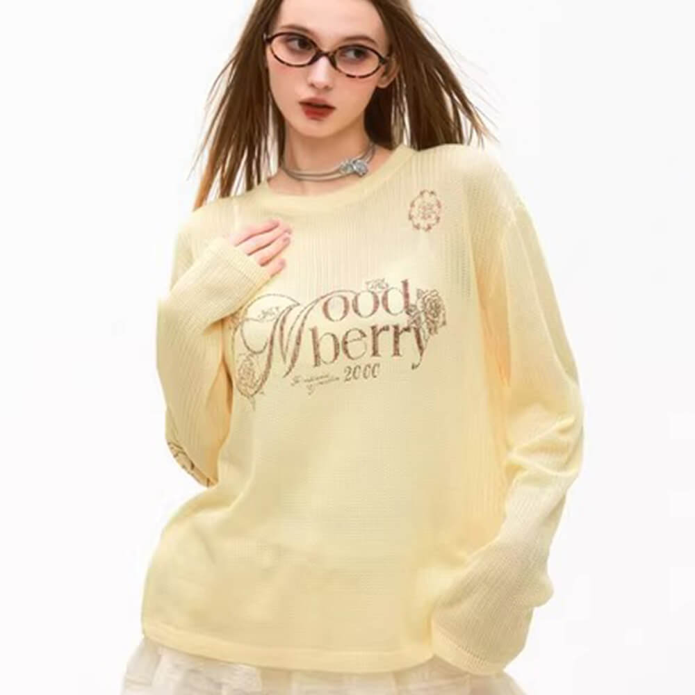 Printed Loose-fit Sweater