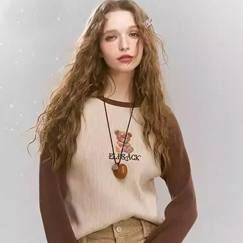Two-tone Casual Sweater