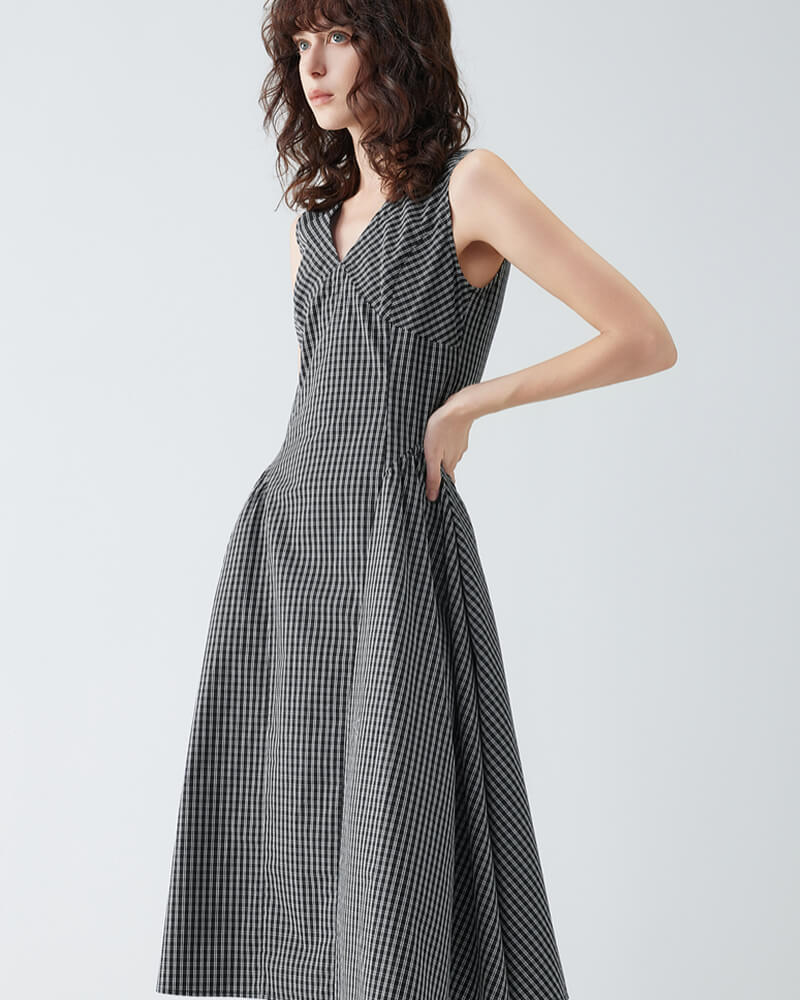Elegant X-Shape Umbrella Dress